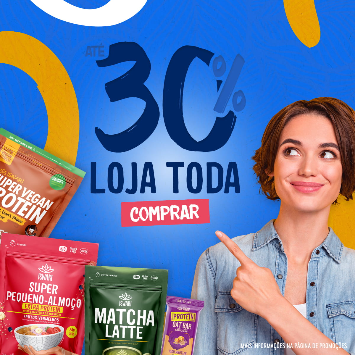 Até 30% de desconto em toda a loja
